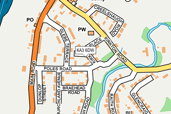 KA3 6DW map - OS OpenMap – Local (Ordnance Survey)