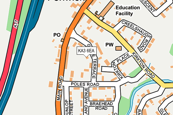 KA3 6EA map - OS OpenMap – Local (Ordnance Survey)