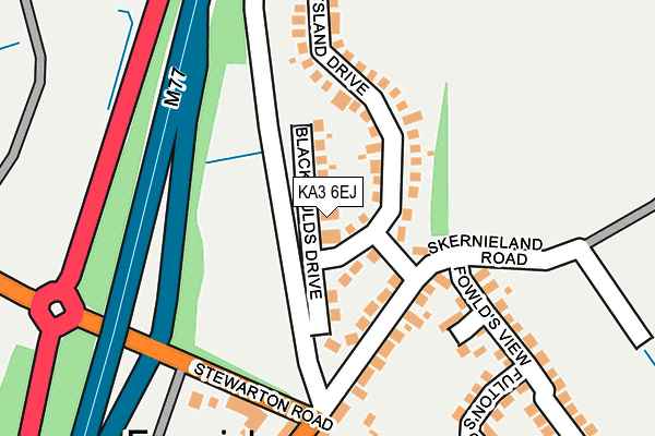 KA3 6EJ map - OS OpenMap – Local (Ordnance Survey)