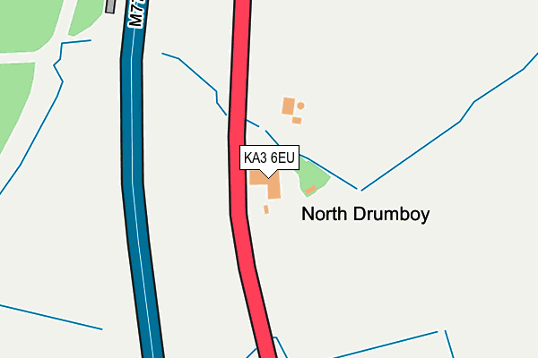 KA3 6EU map - OS OpenMap – Local (Ordnance Survey)