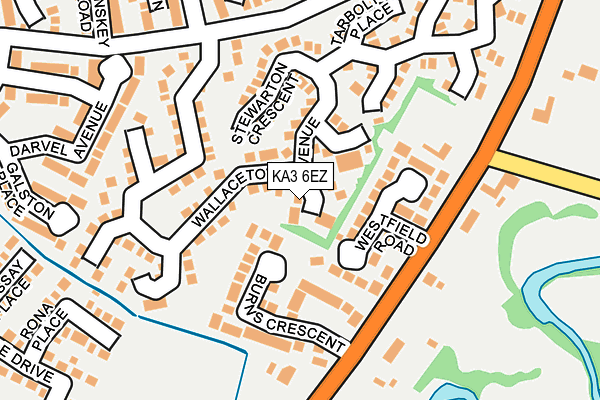 KA3 6EZ map - OS OpenMap – Local (Ordnance Survey)