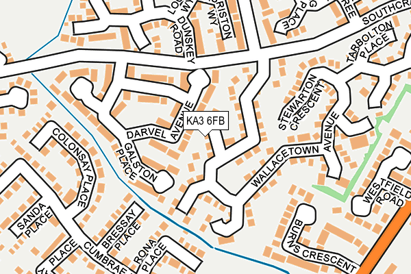 KA3 6FB map - OS OpenMap – Local (Ordnance Survey)
