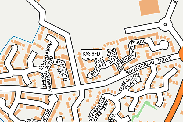 KA3 6FD map - OS OpenMap – Local (Ordnance Survey)