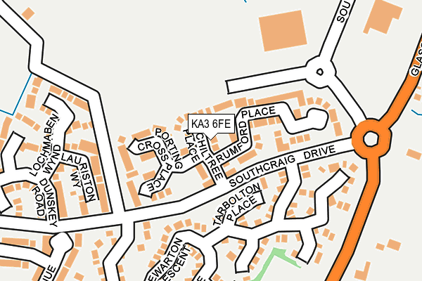 KA3 6FE map - OS OpenMap – Local (Ordnance Survey)