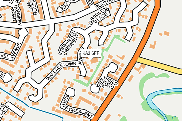 KA3 6FF map - OS OpenMap – Local (Ordnance Survey)