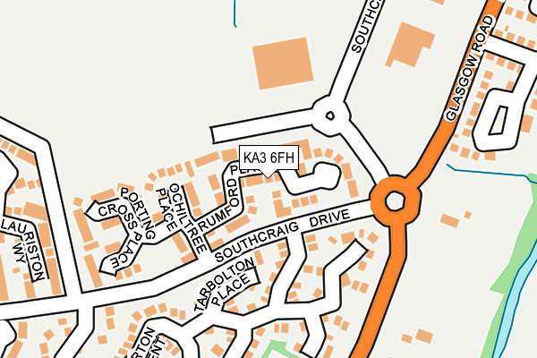 KA3 6FH map - OS OpenMap – Local (Ordnance Survey)