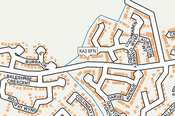 KA3 6FN map - OS OpenMap – Local (Ordnance Survey)