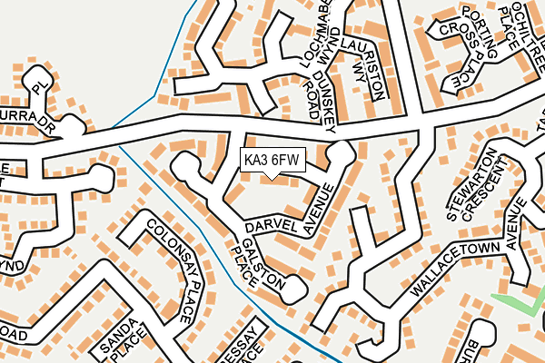 KA3 6FW map - OS OpenMap – Local (Ordnance Survey)