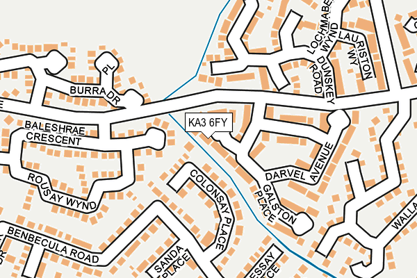 KA3 6FY map - OS OpenMap – Local (Ordnance Survey)