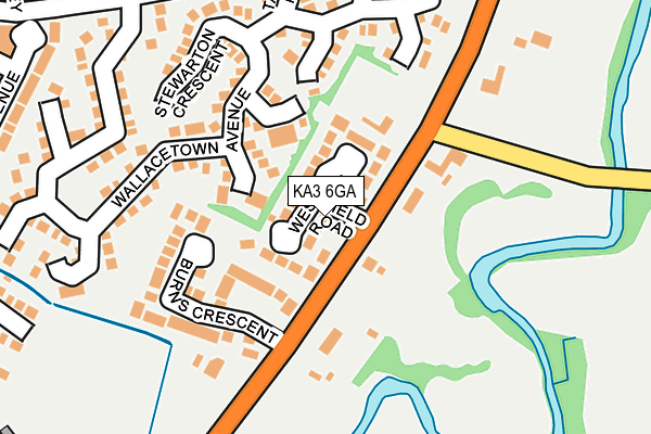 KA3 6GA map - OS OpenMap – Local (Ordnance Survey)