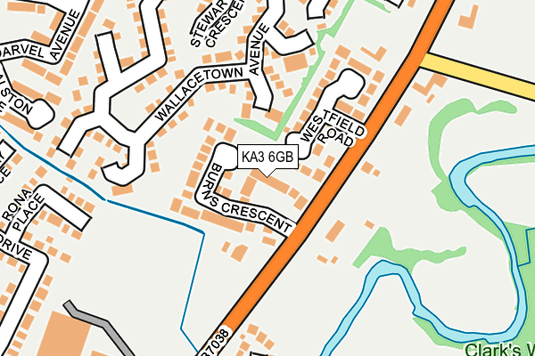 KA3 6GB map - OS OpenMap – Local (Ordnance Survey)