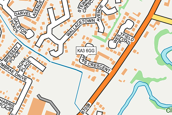 KA3 6GG map - OS OpenMap – Local (Ordnance Survey)