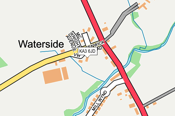 KA3 6JD map - OS OpenMap – Local (Ordnance Survey)