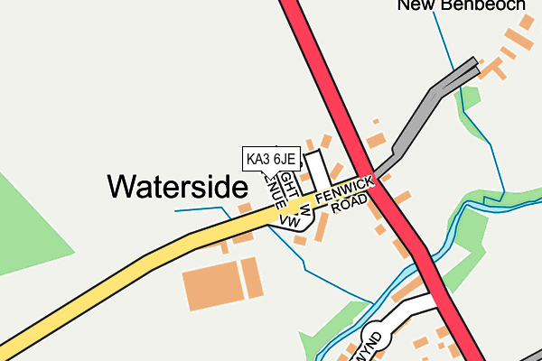 KA3 6JE map - OS OpenMap – Local (Ordnance Survey)
