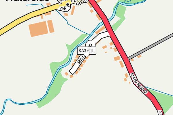 KA3 6JL map - OS OpenMap – Local (Ordnance Survey)