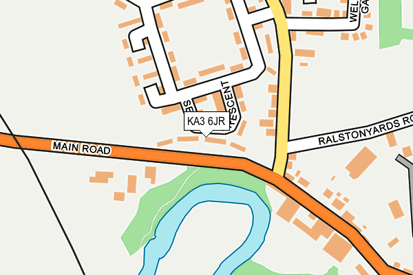 KA3 6JR map - OS OpenMap – Local (Ordnance Survey)
