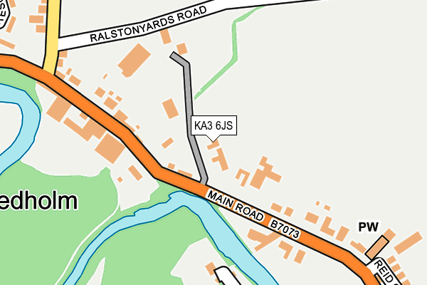 KA3 6JS map - OS OpenMap – Local (Ordnance Survey)