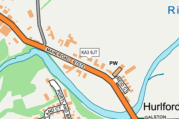 KA3 6JT map - OS OpenMap – Local (Ordnance Survey)
