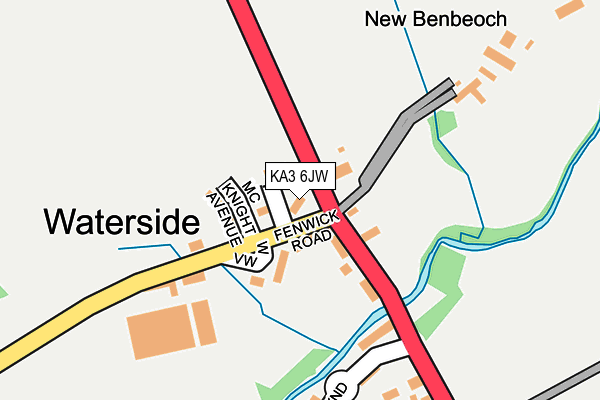 KA3 6JW map - OS OpenMap – Local (Ordnance Survey)