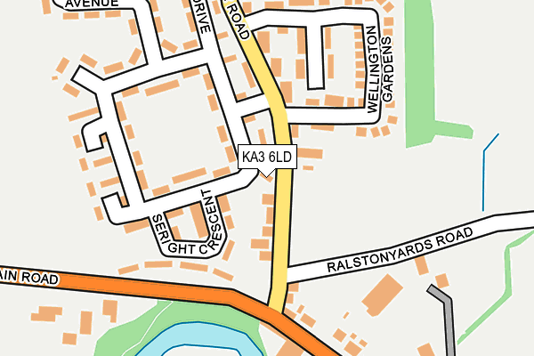 KA3 6LD map - OS OpenMap – Local (Ordnance Survey)