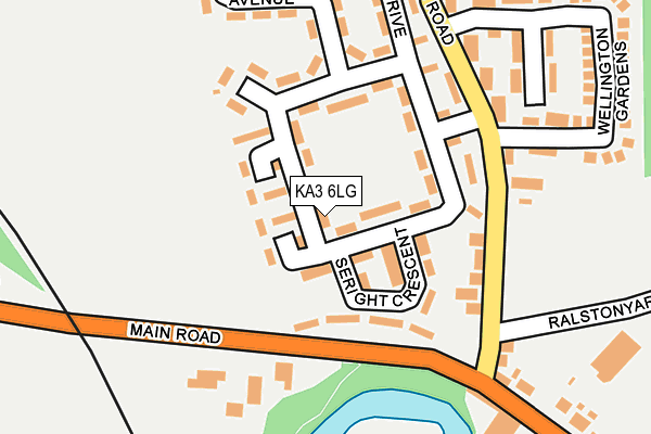 KA3 6LG map - OS OpenMap – Local (Ordnance Survey)
