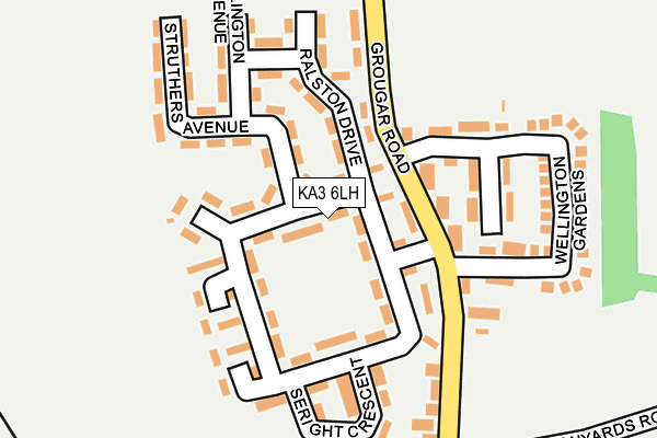 KA3 6LH map - OS OpenMap – Local (Ordnance Survey)