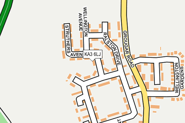 KA3 6LJ map - OS OpenMap – Local (Ordnance Survey)