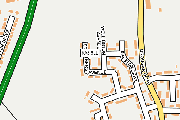KA3 6LL map - OS OpenMap – Local (Ordnance Survey)
