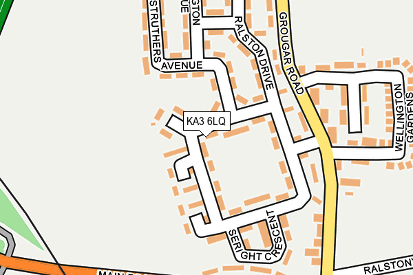 KA3 6LQ map - OS OpenMap – Local (Ordnance Survey)