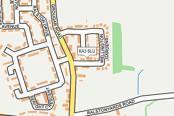 KA3 6LU map - OS OpenMap – Local (Ordnance Survey)