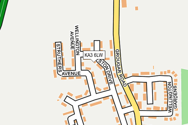 KA3 6LW map - OS OpenMap – Local (Ordnance Survey)