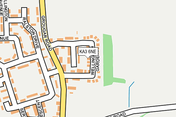 KA3 6NE map - OS OpenMap – Local (Ordnance Survey)