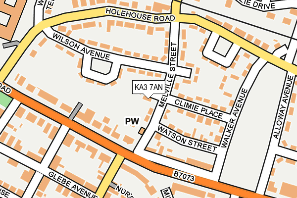 KA3 7AN map - OS OpenMap – Local (Ordnance Survey)
