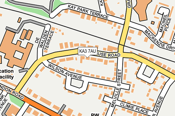 KA3 7AU map - OS OpenMap – Local (Ordnance Survey)