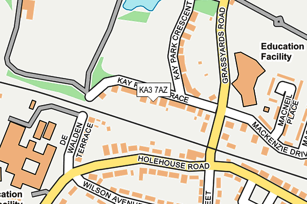 KA3 7AZ map - OS OpenMap – Local (Ordnance Survey)
