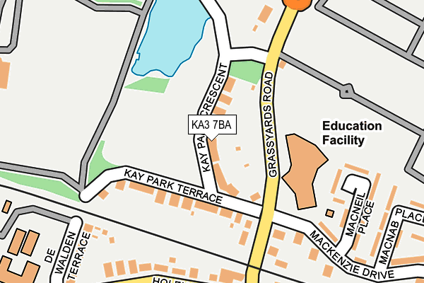 KA3 7BA map - OS OpenMap – Local (Ordnance Survey)