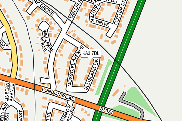 KA3 7DL map - OS OpenMap – Local (Ordnance Survey)