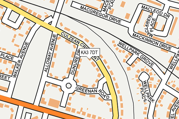 KA3 7DT map - OS OpenMap – Local (Ordnance Survey)