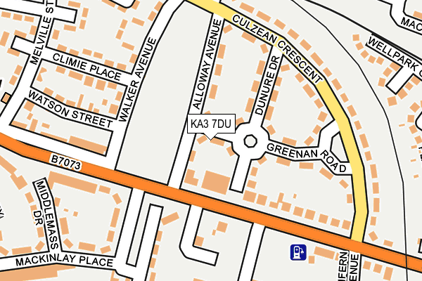 KA3 7DU map - OS OpenMap – Local (Ordnance Survey)