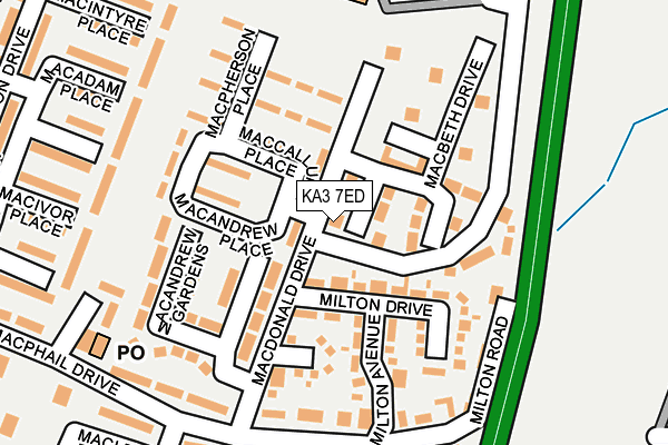 KA3 7ED map - OS OpenMap – Local (Ordnance Survey)