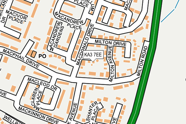 KA3 7EE map - OS OpenMap – Local (Ordnance Survey)