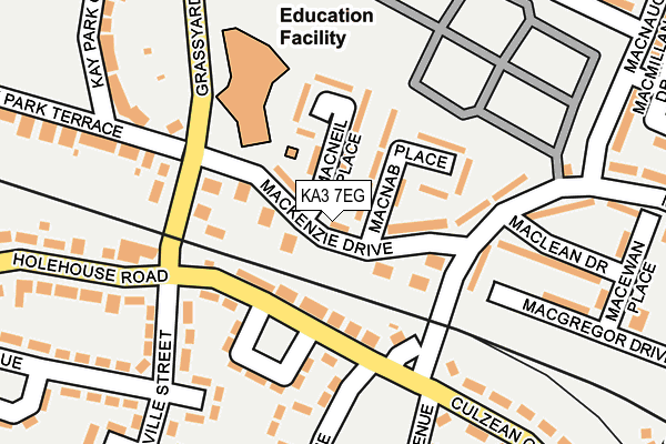 KA3 7EG map - OS OpenMap – Local (Ordnance Survey)
