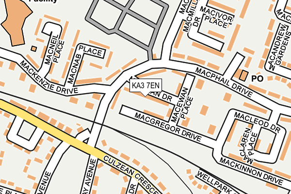 KA3 7EN map - OS OpenMap – Local (Ordnance Survey)