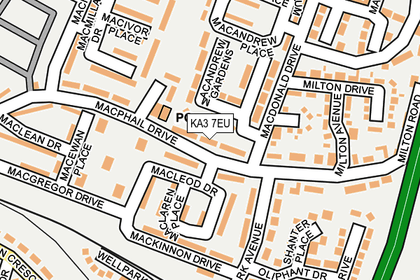KA3 7EU map - OS OpenMap – Local (Ordnance Survey)