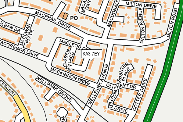 KA3 7EY map - OS OpenMap – Local (Ordnance Survey)