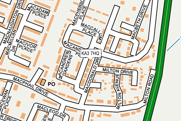 KA3 7HQ map - OS OpenMap – Local (Ordnance Survey)
