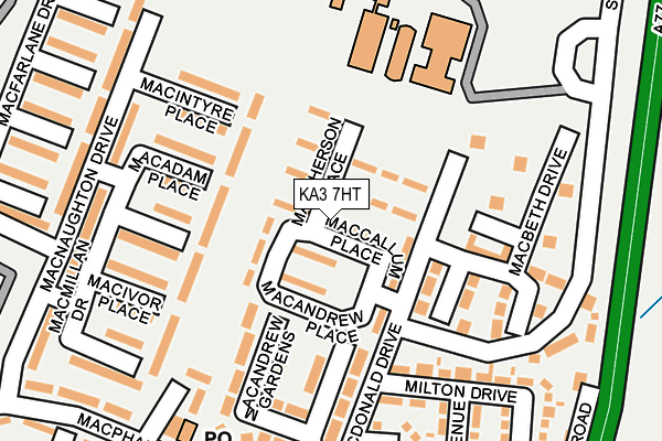 KA3 7HT map - OS OpenMap – Local (Ordnance Survey)