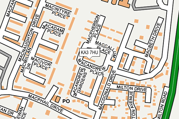 KA3 7HU map - OS OpenMap – Local (Ordnance Survey)
