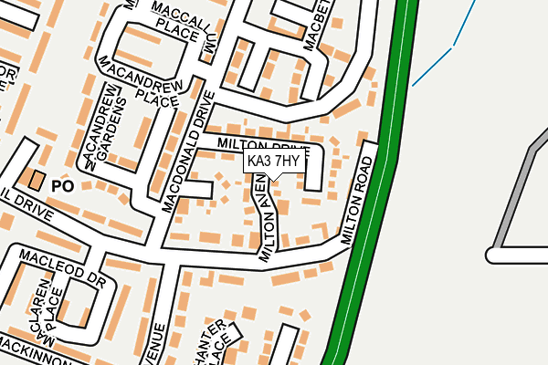 KA3 7HY map - OS OpenMap – Local (Ordnance Survey)
