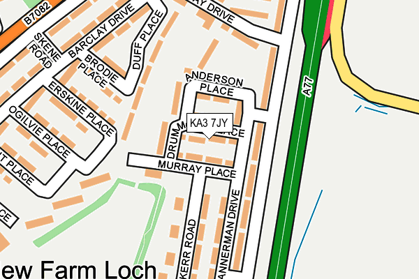 KA3 7JY map - OS OpenMap – Local (Ordnance Survey)
